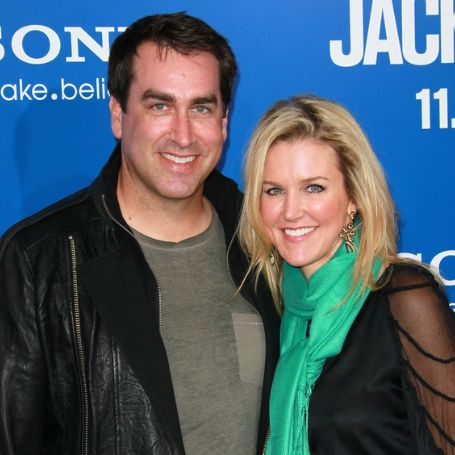 Rob Riggle with his wife Tiffany Riggle